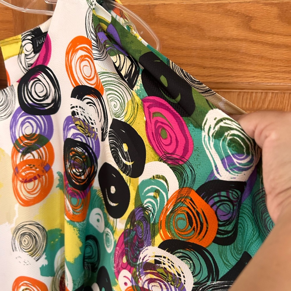 Colorful Abstract Patterned Dress - Picture 8 of 8